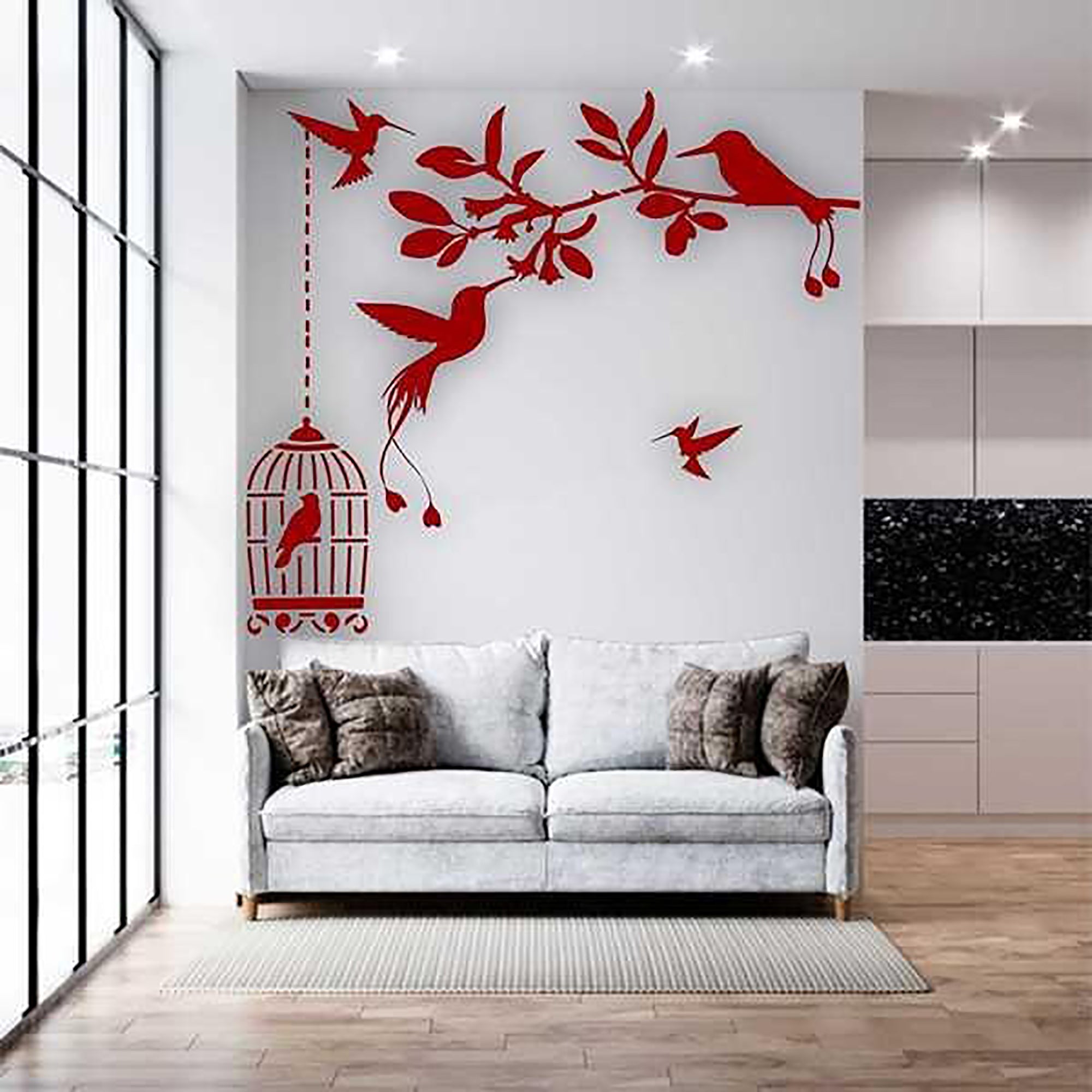 bird design stencil for craft projects