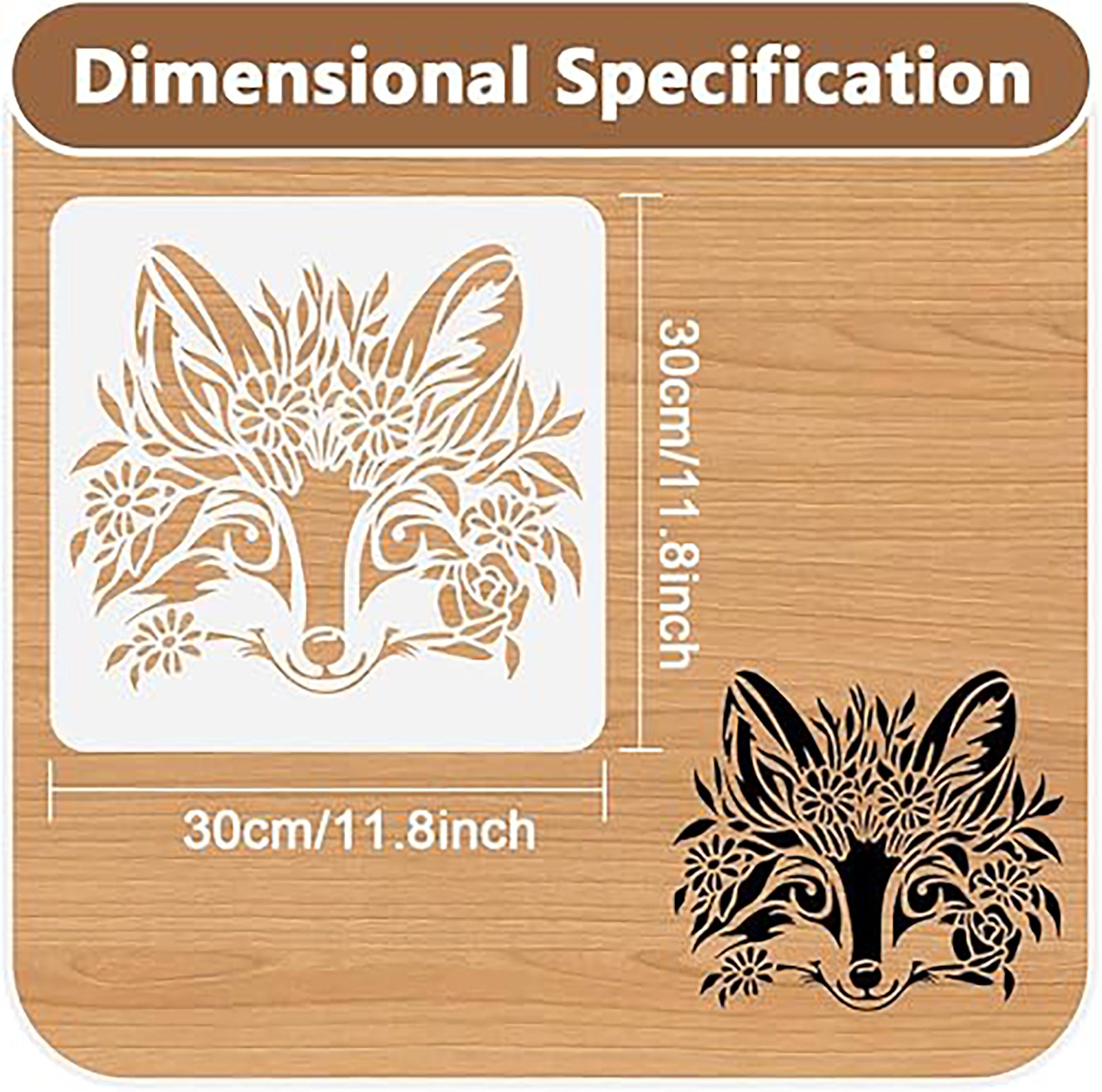 animal flower stencil

