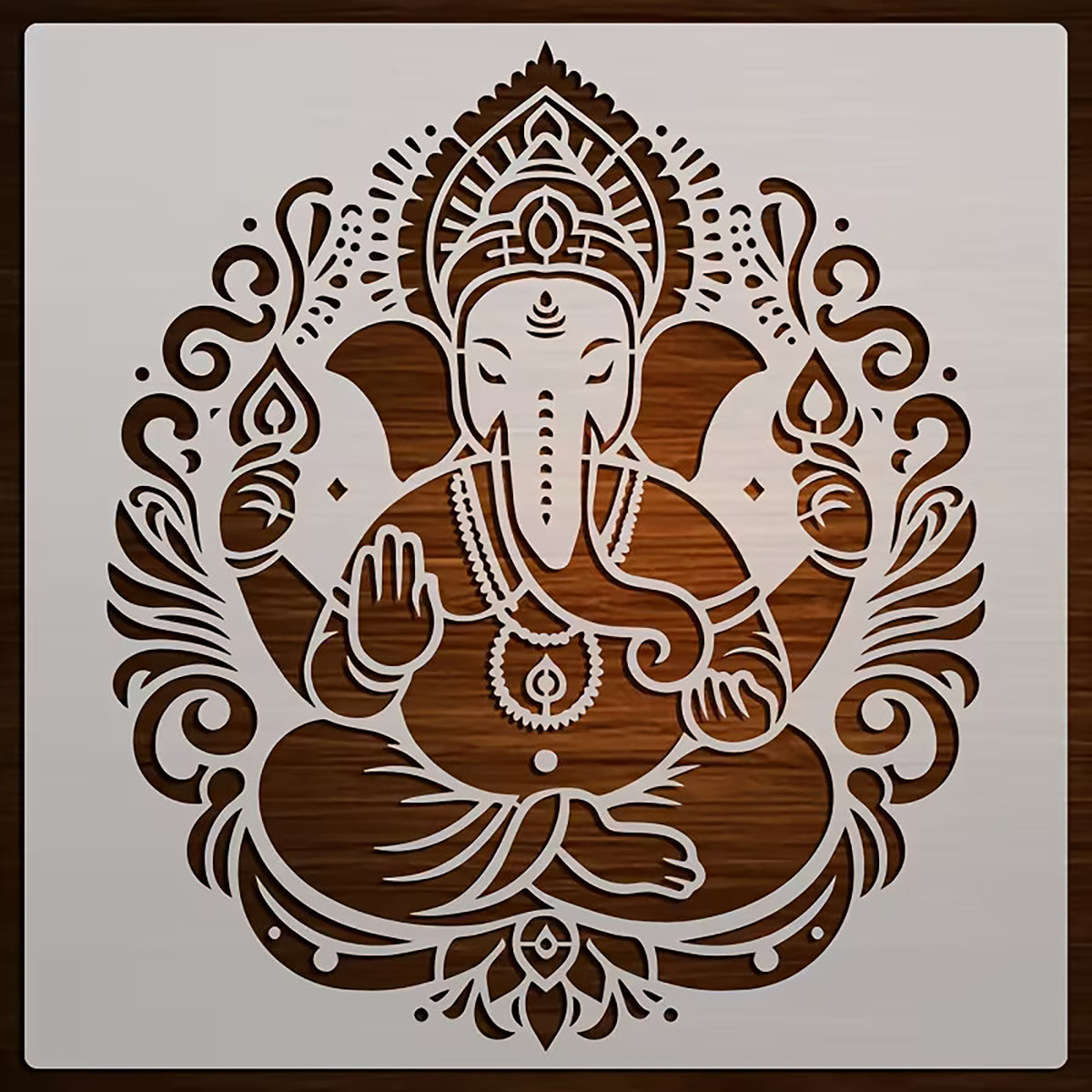 ganesh wall painting stencil for diy