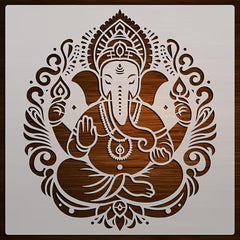 ganesh wall painting stencil for diy art


