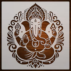 ganesh wall painting stencil for diy