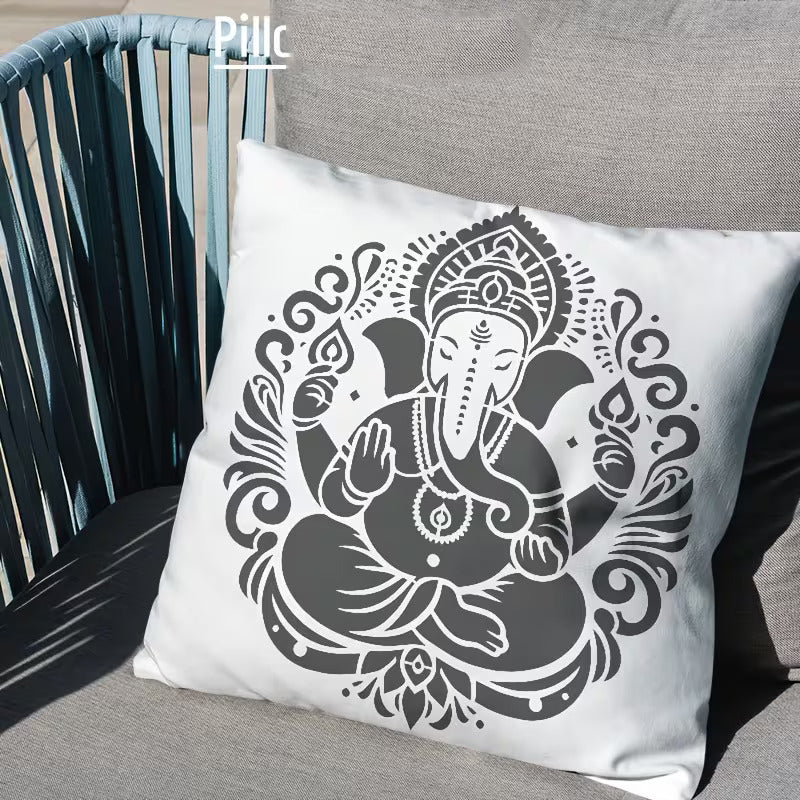 reusable ganesh stencil for walls