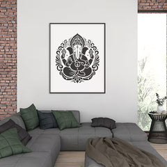 Create beautiful Ganesh wall art, rangoli designs