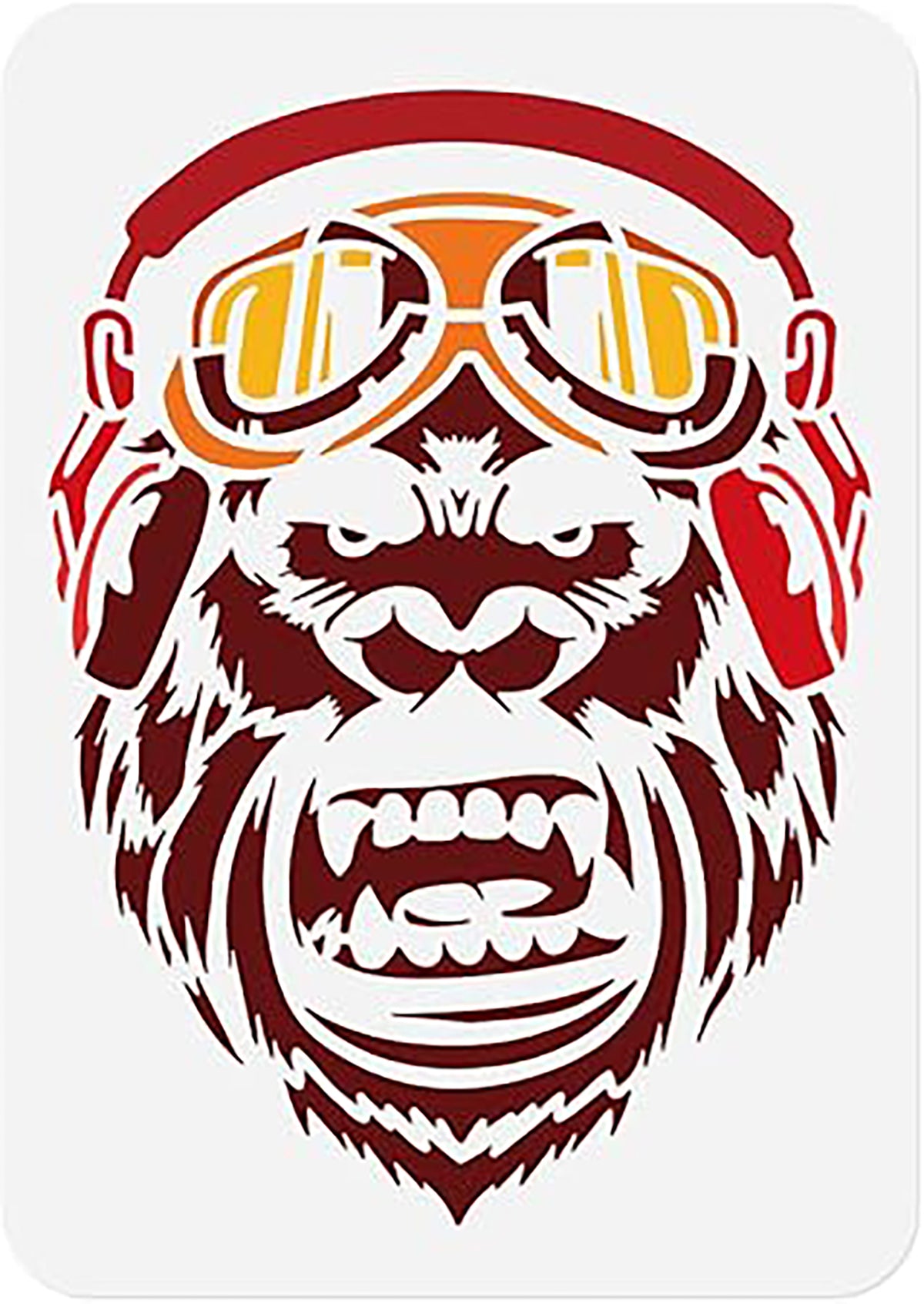 gorilla stencil diy
