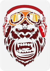gorilla stencil diy

