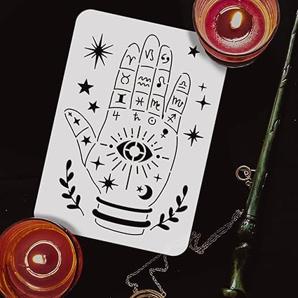 hamsa hand stencil