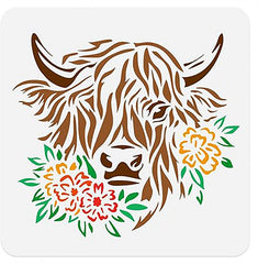 cow stencil diy
