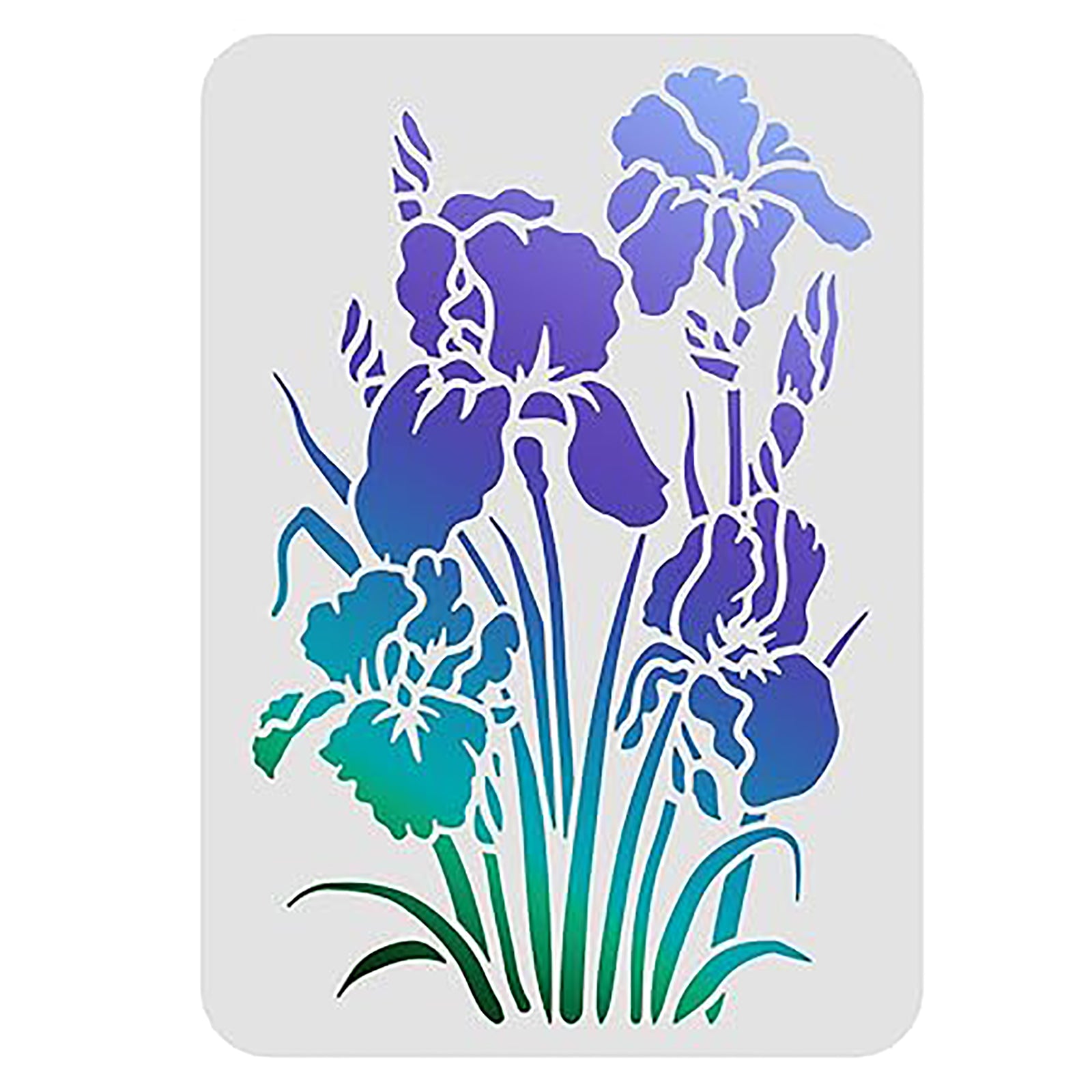 iris flower stencil
