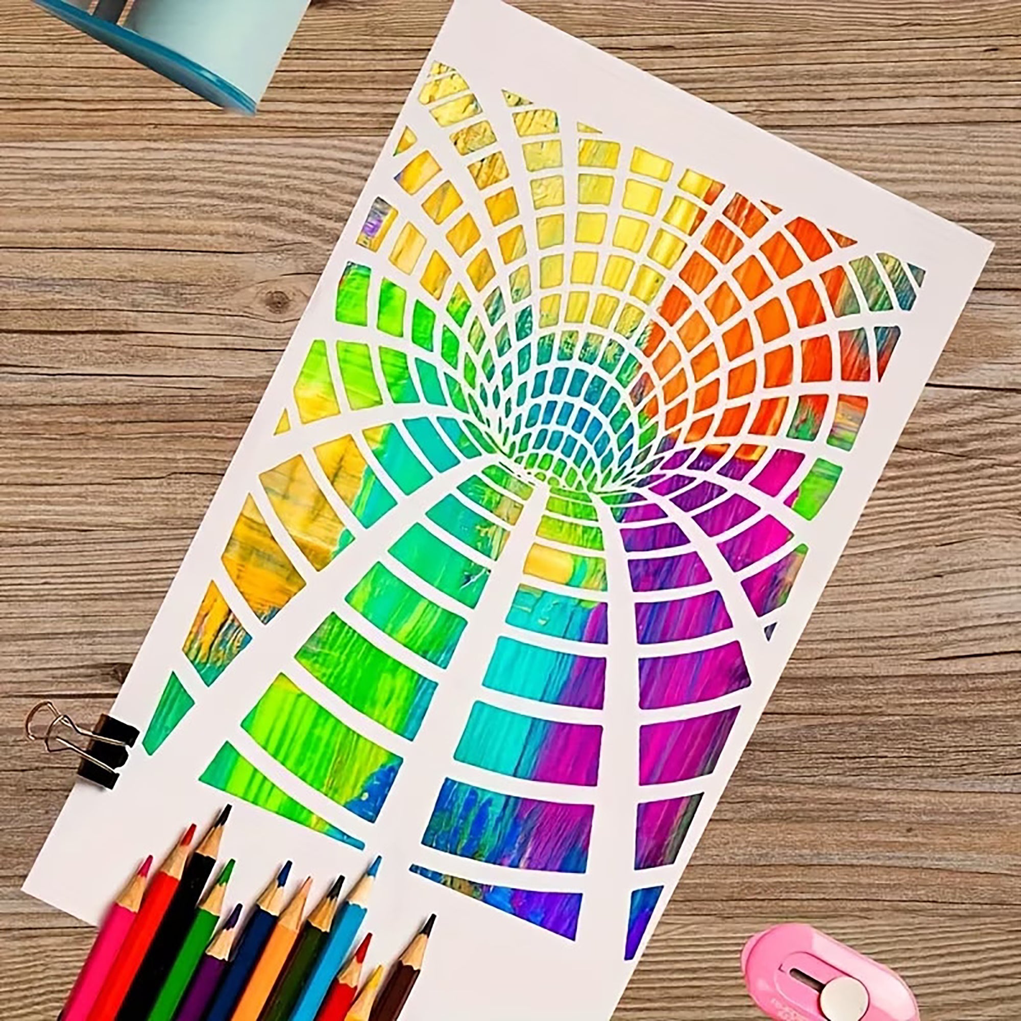 a4 stencil template for home décor
