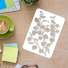 floral lantern stencil
