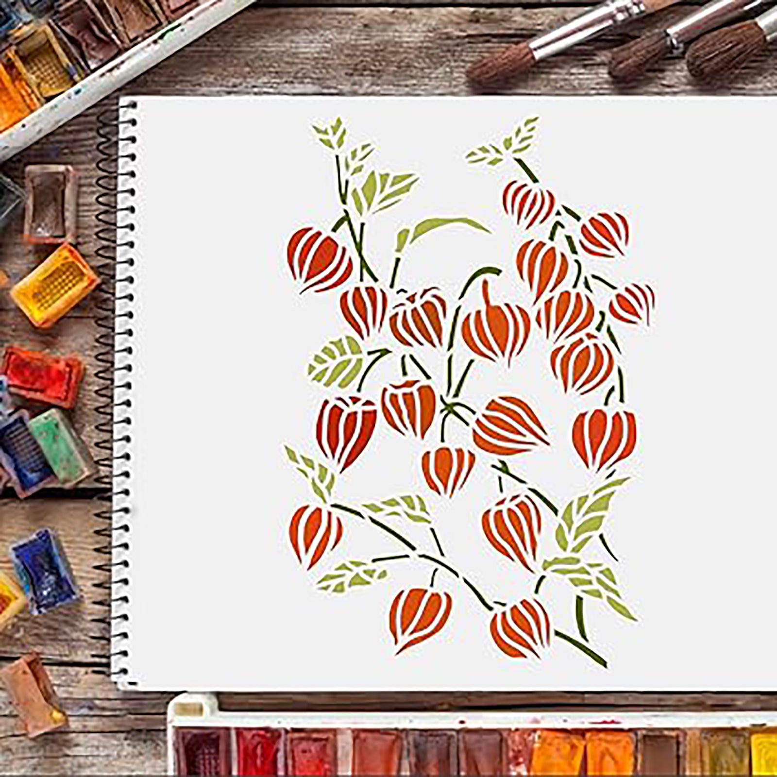 flower painting stencil

