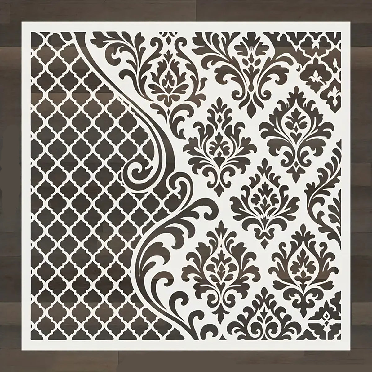 moroccan stencil for wall
