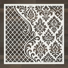 moroccan stencil for wall
