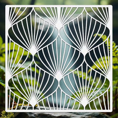 monstera leaf stencil for wall painting
