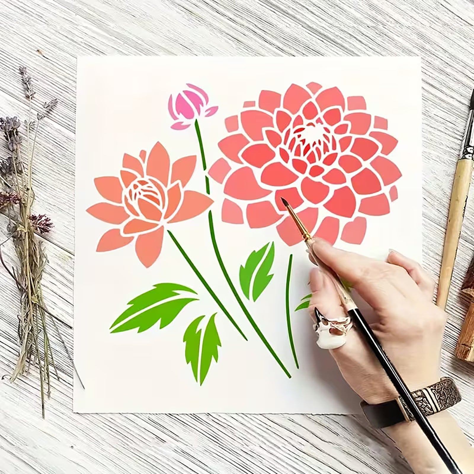 pet stencil for diy home decor