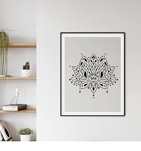 reusable flower stencil for diy painting