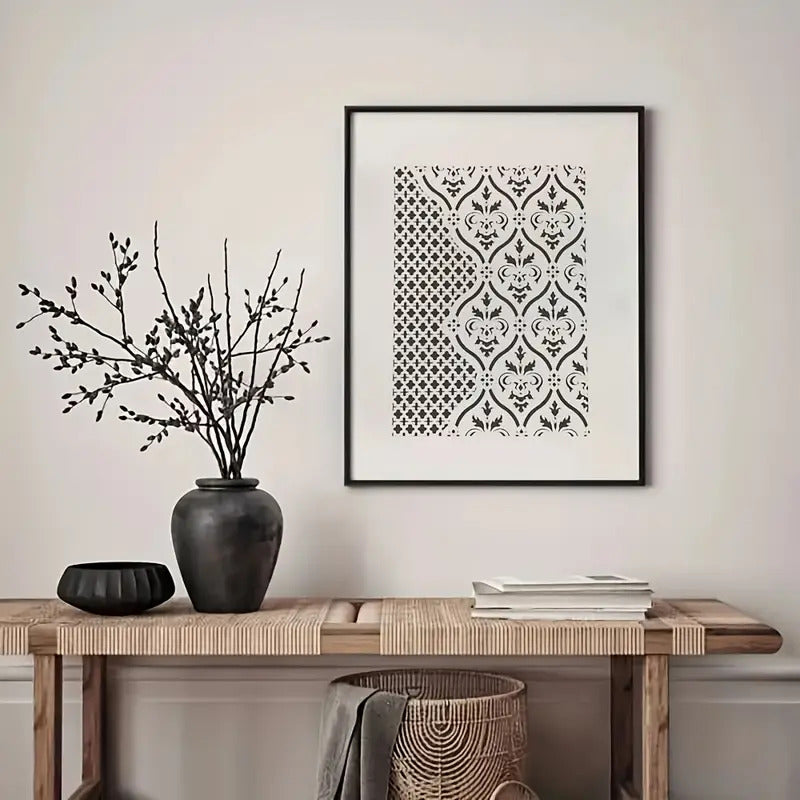 stencil template for wood fabric diy