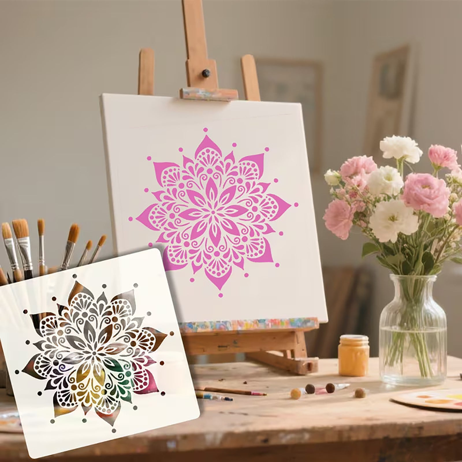Create clean and detailed sacred geometry designs