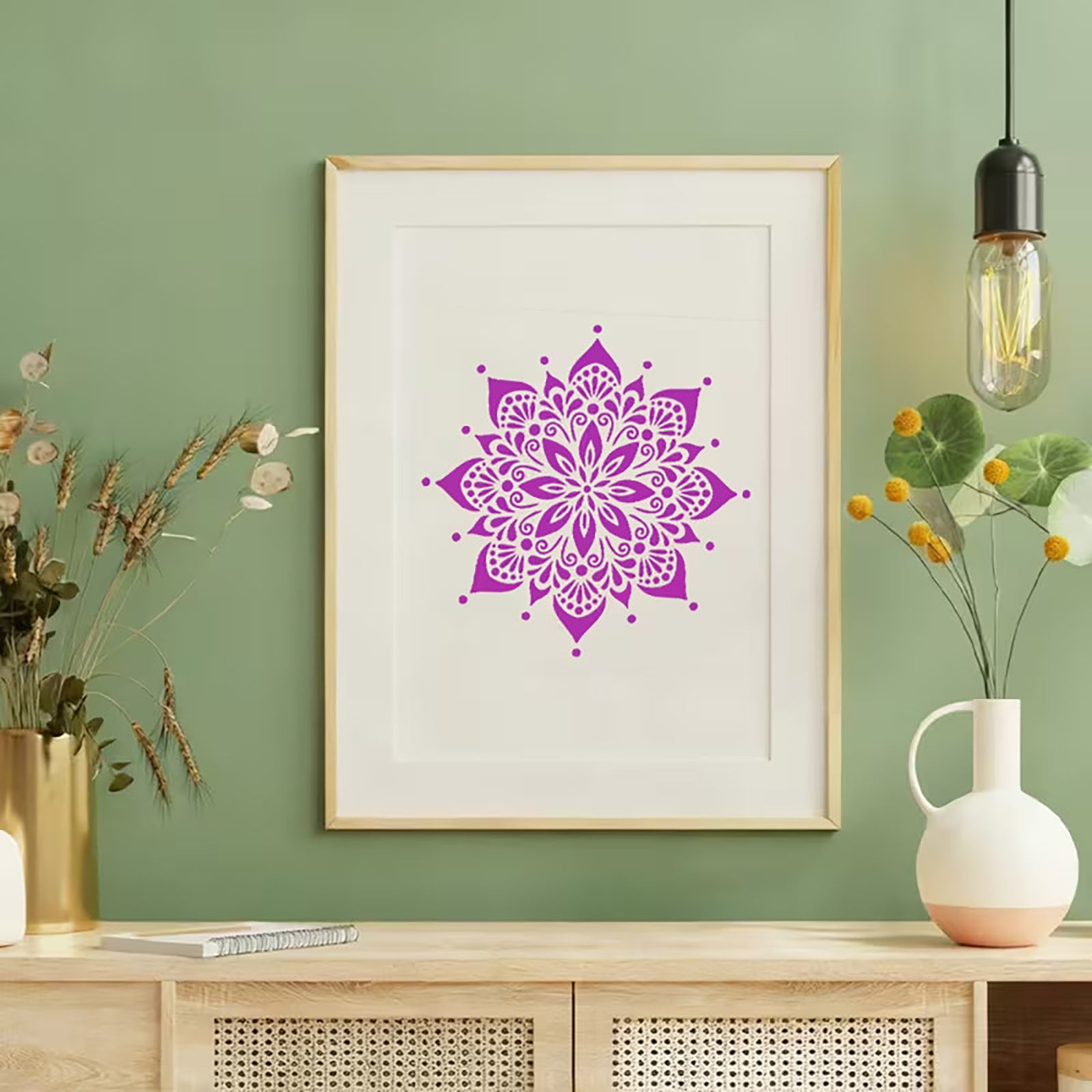 mandala meditation drawings, chakra art, yoga décor