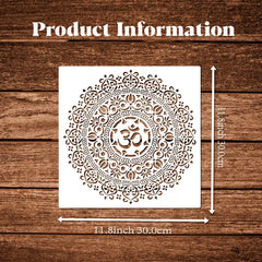 geometric mandala stencil for home decor