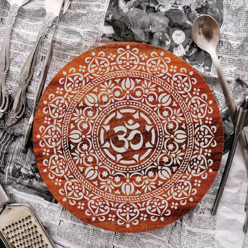 laser cut stencil for canvas and wood