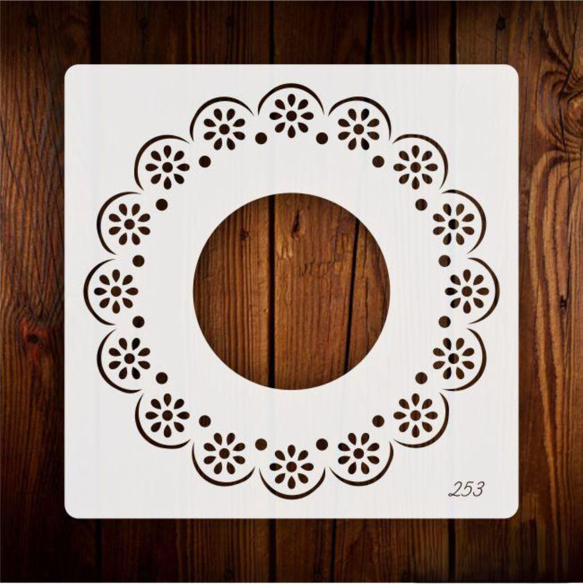 round pattern pet plastic mandala stencil for diy art and craft