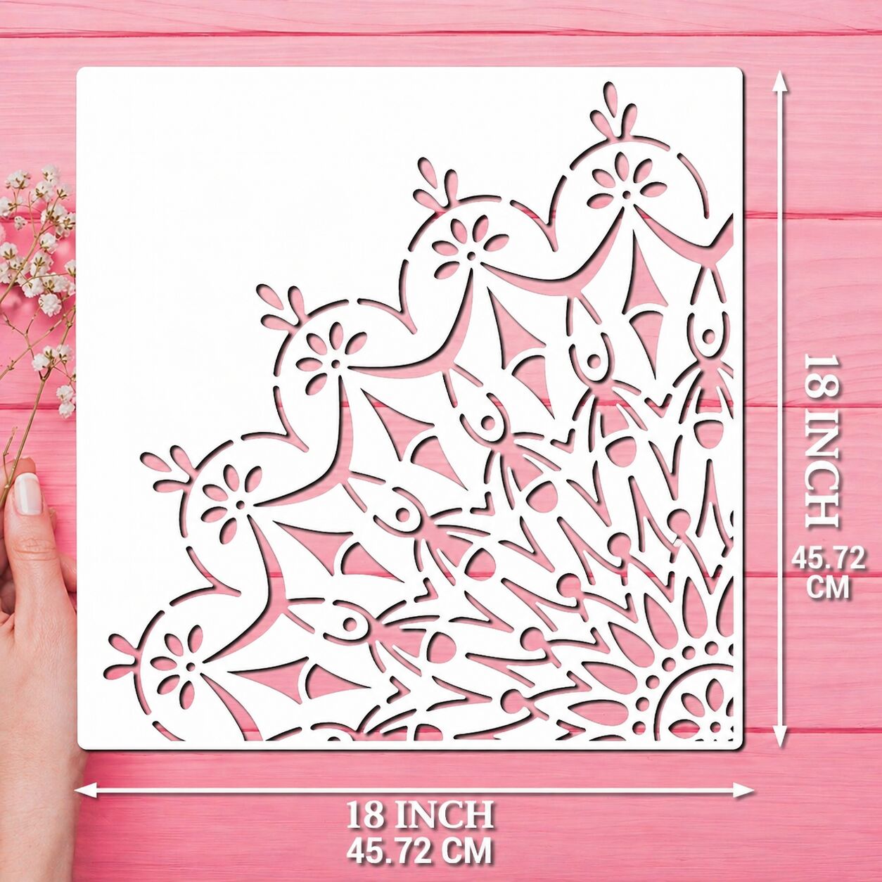 diy rangoli stencil for festivals and traditional art
