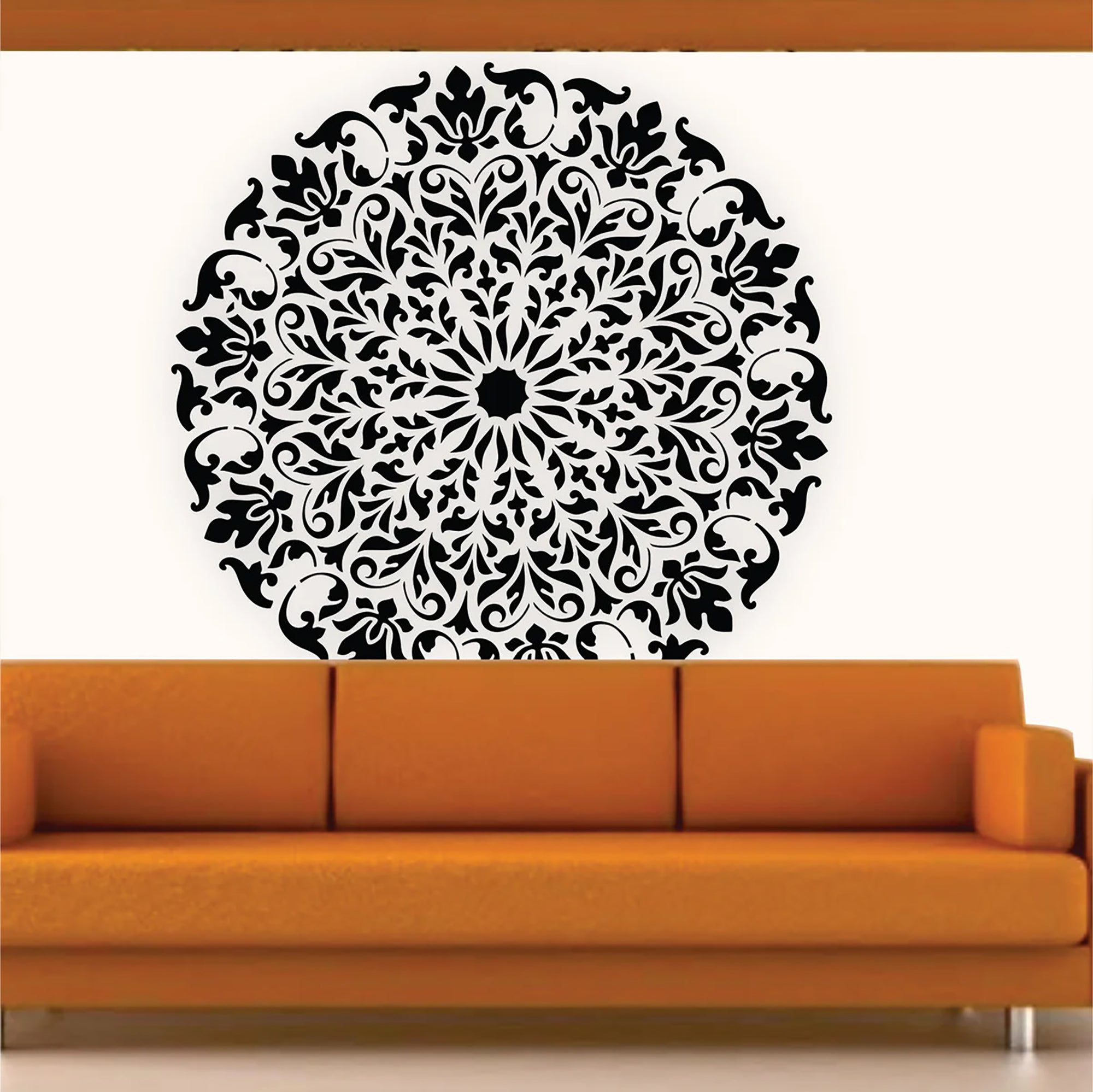 large mandala stencil for floor decoration