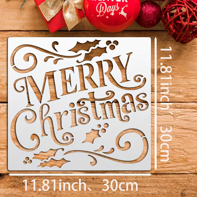  reusable christmas stencil for wood and wall
