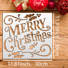  reusable christmas stencil for wood and wall
