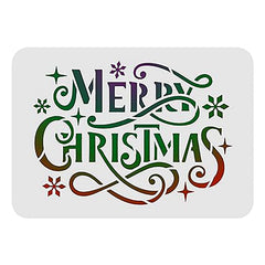 merry christmas stencil
