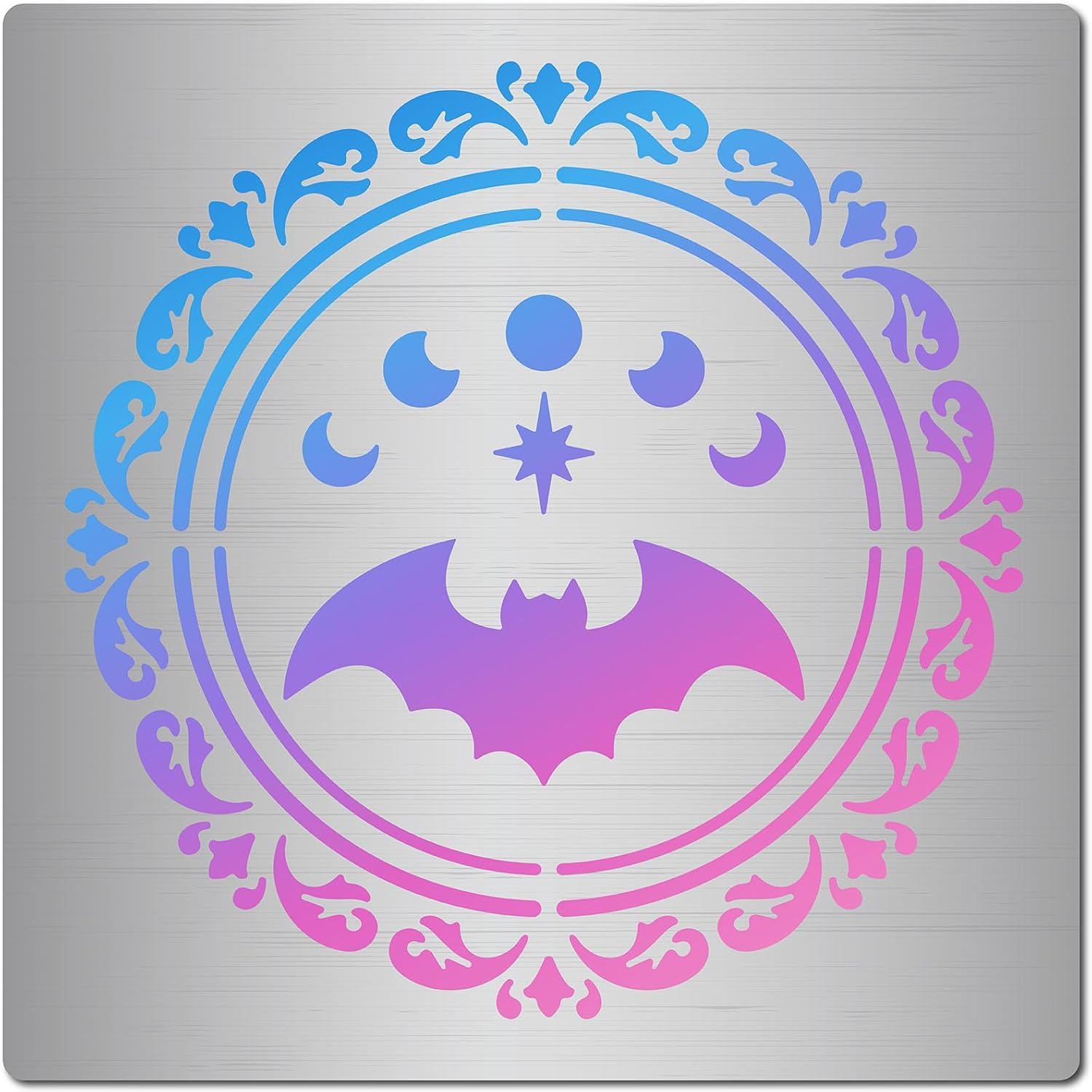 bat metal stencil