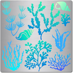 seaweed metal stencil