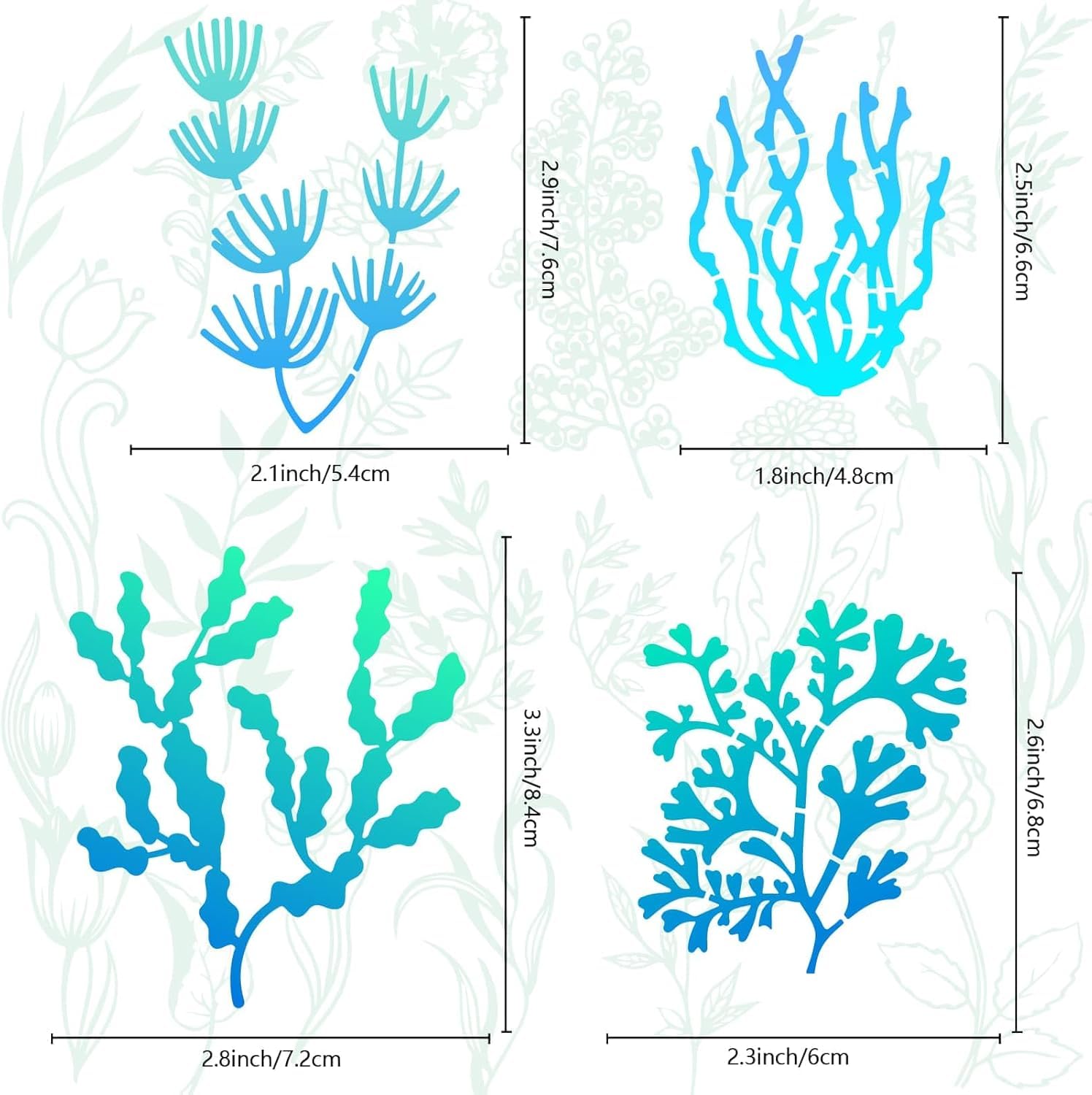 ocean shell stencil