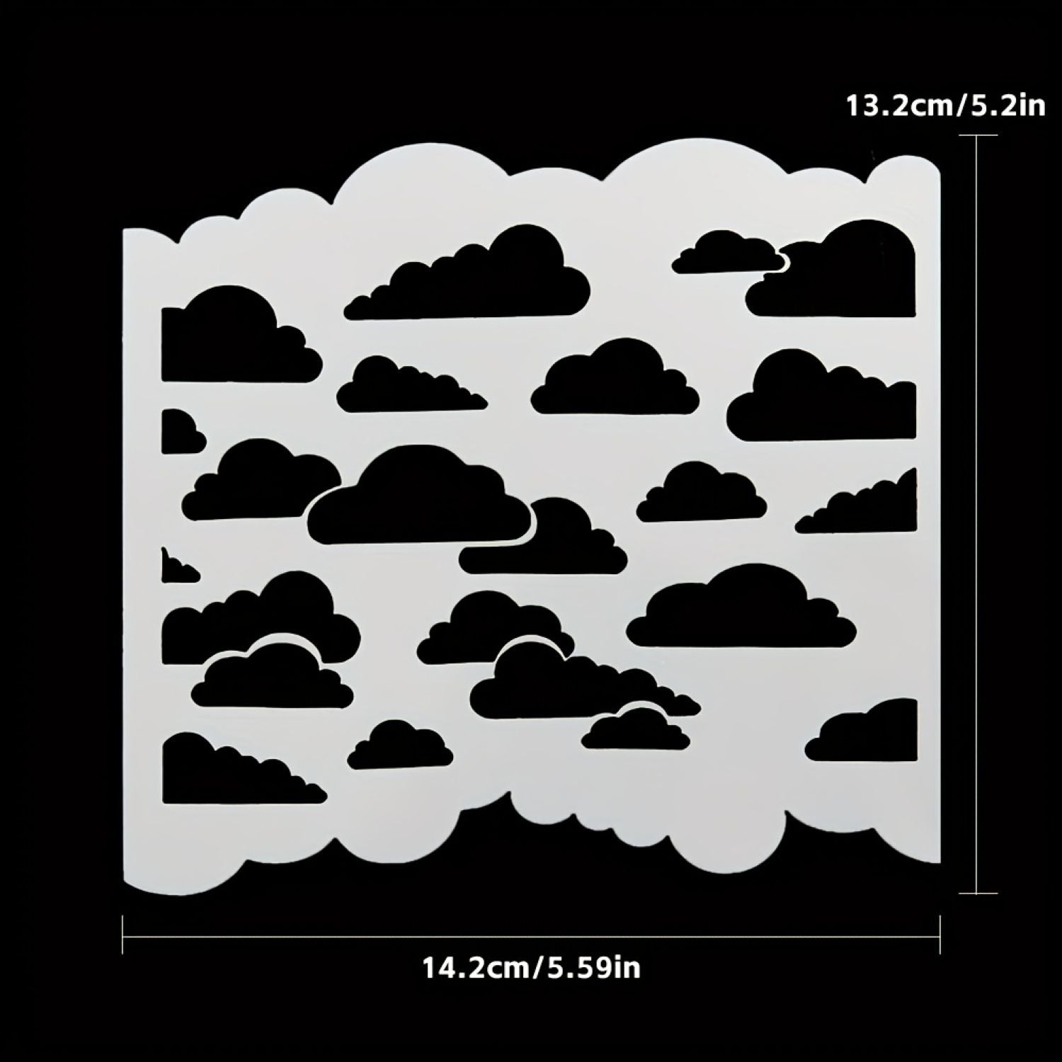 Reusable Stencil for Cloud Design Art