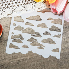 DIY Craft Stencil for Cloud Design