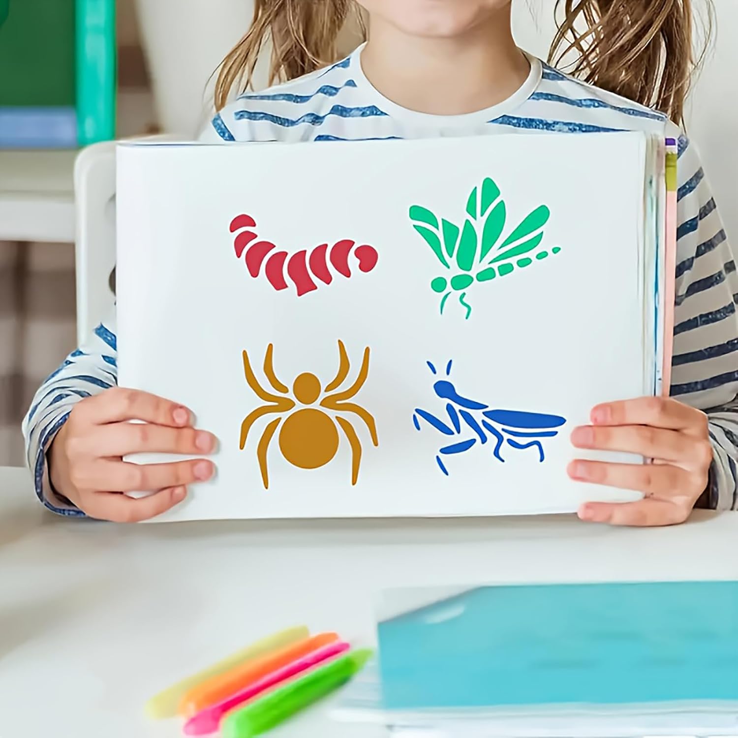 reusable stencil insects
