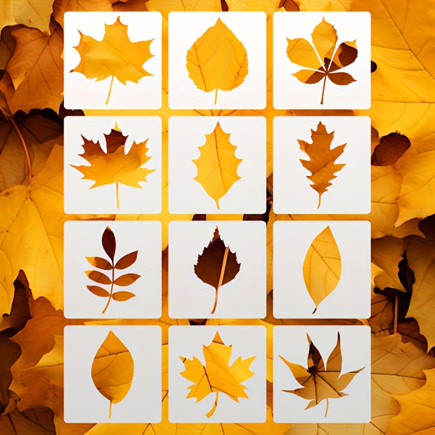 Autumn craft stencil