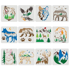 animal stencil painting

