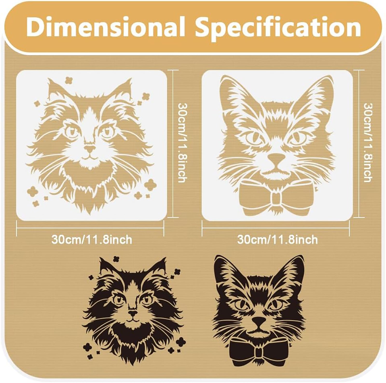kitten face stencil

