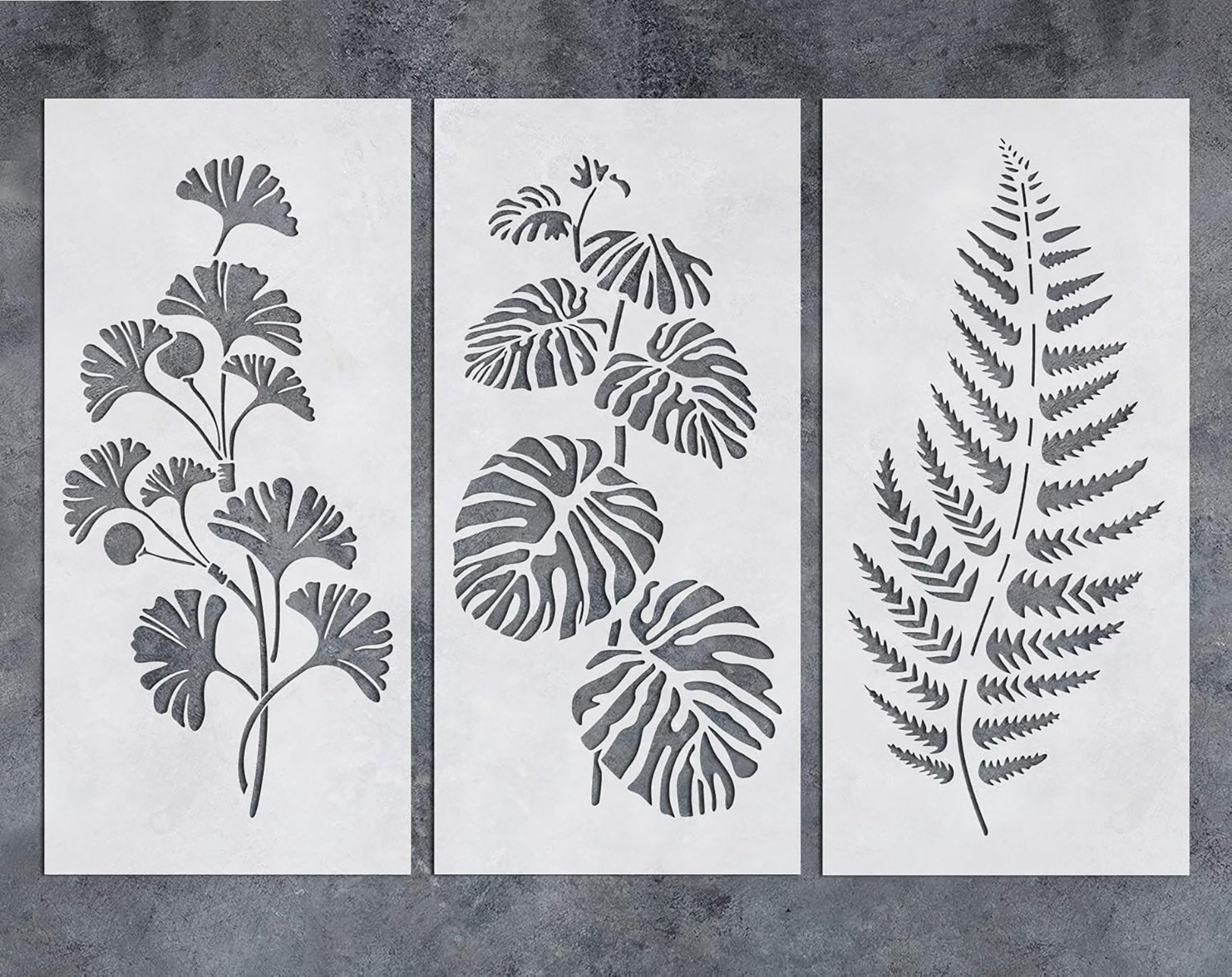 reusable leaf painting stencil for diy crafts