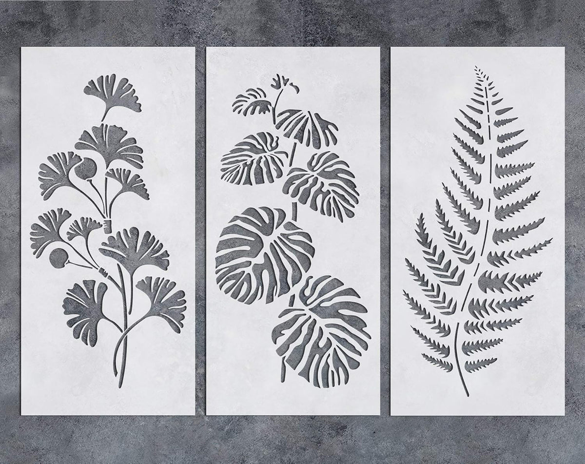 reusable leaf painting stencil for diy crafts