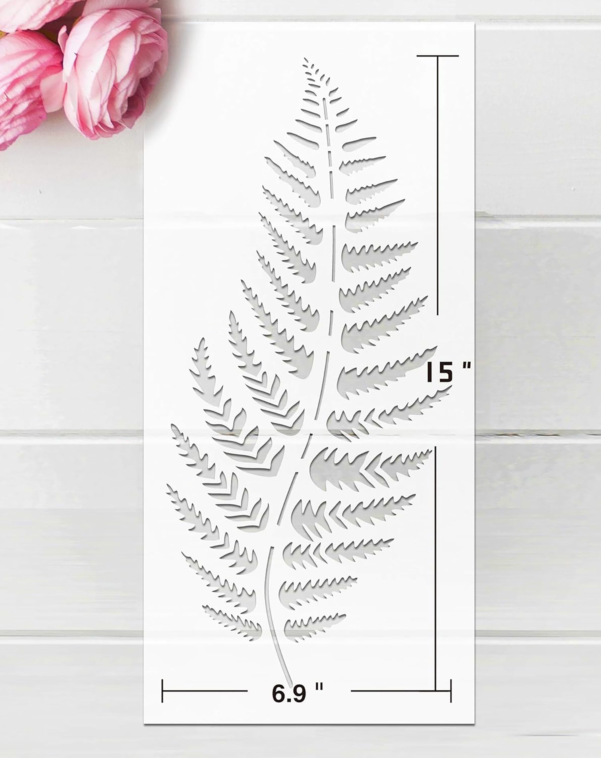 leaf pattern stencil for canvas and wood