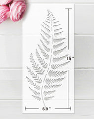 leaf pattern stencil for canvas and wood