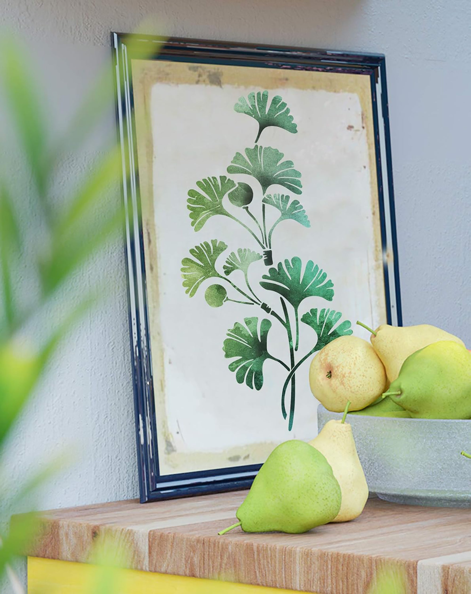 leaf stencil for furniture painting
