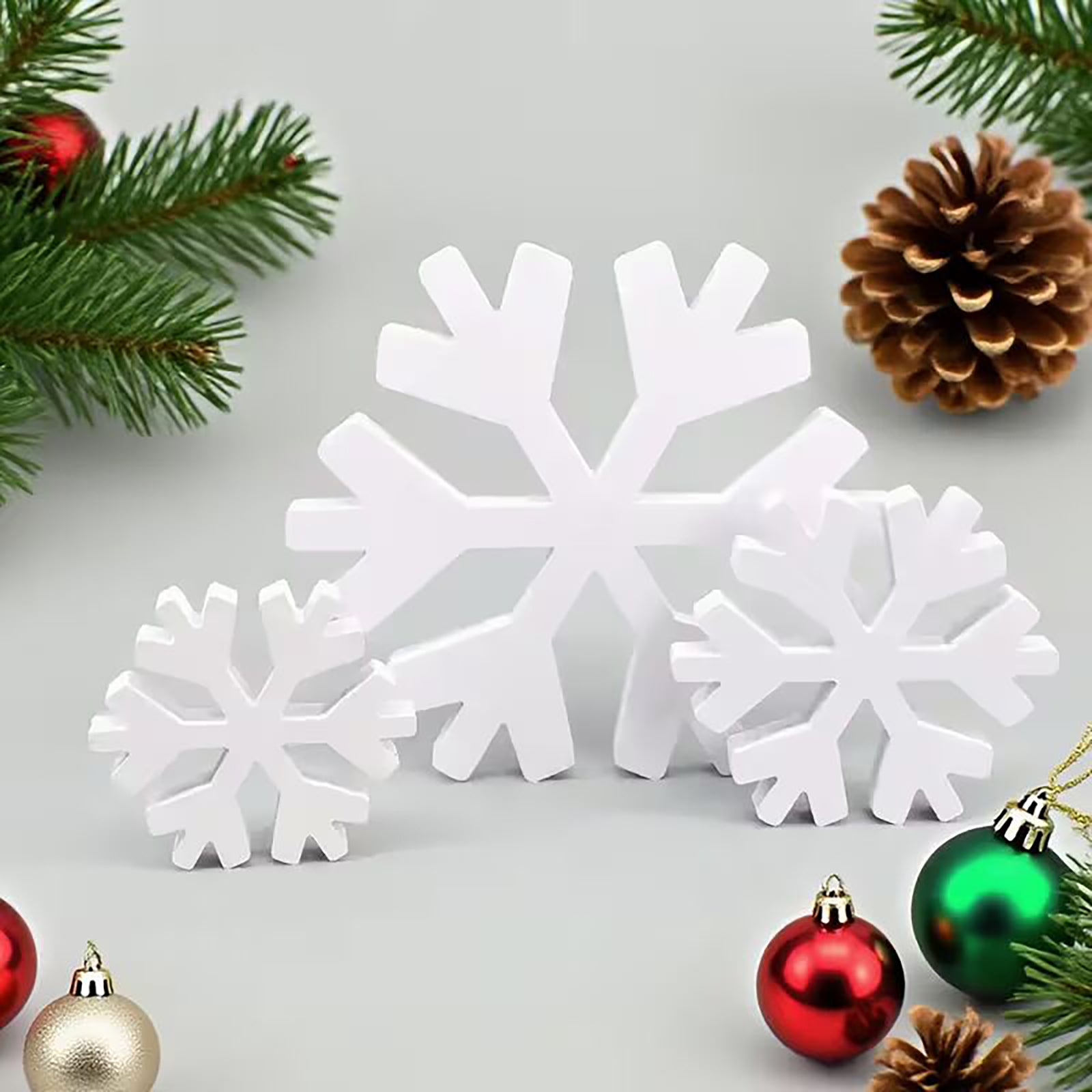 white pvc christmas winter signs
