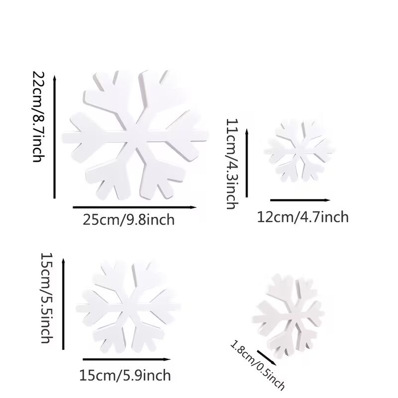 snowflake tiered tray decoration
