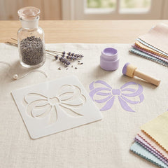 bow pattern stencil for acrylic painting