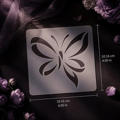 pet plastic bow stencil for painting