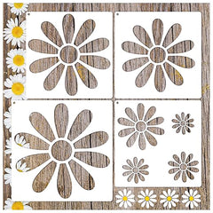 flower stencil for wall painting reusable